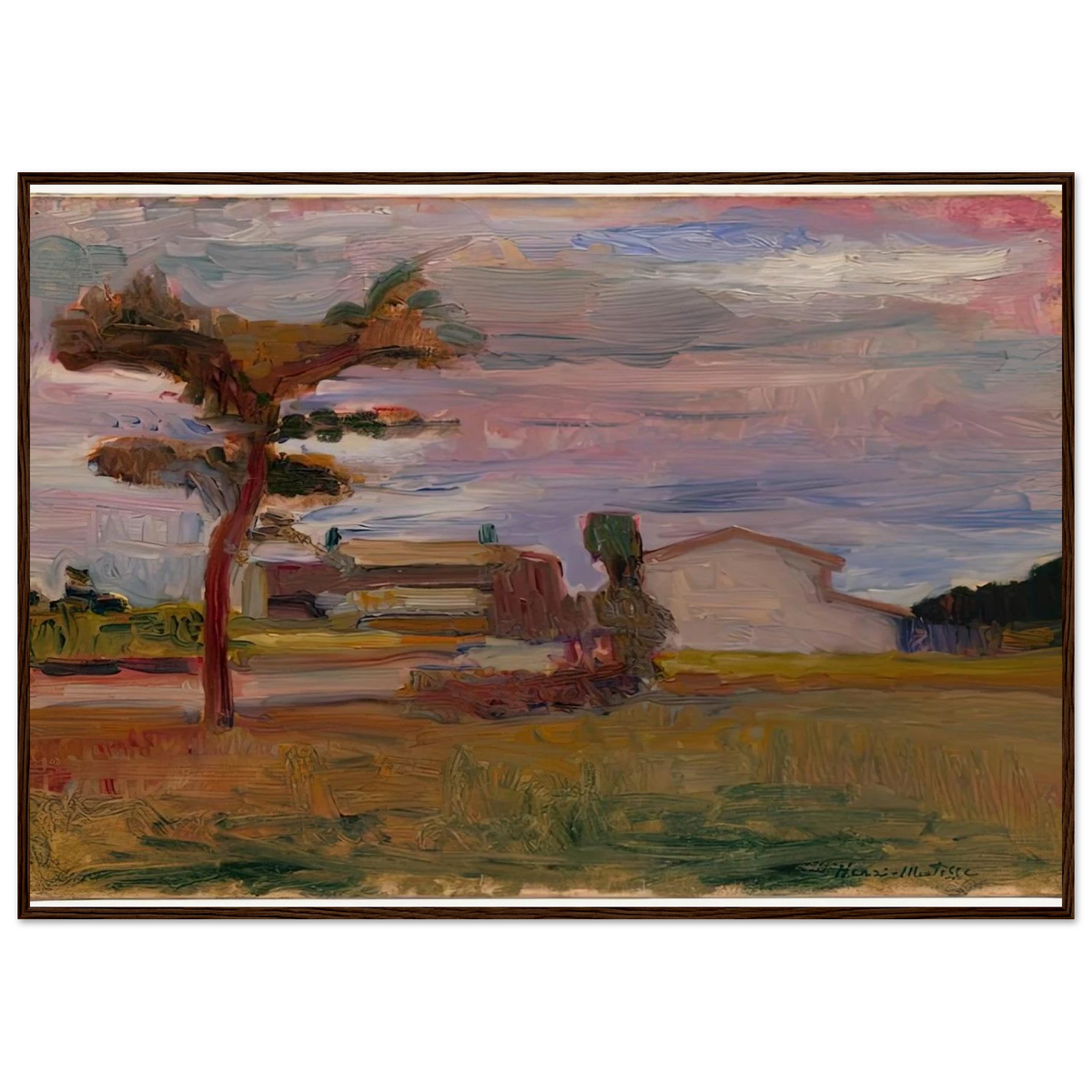 CORSICAN LANDSCAPE 1898 Framed Poster | Henri Matisse Framed Prints Wall Art | Henri Matisse Print