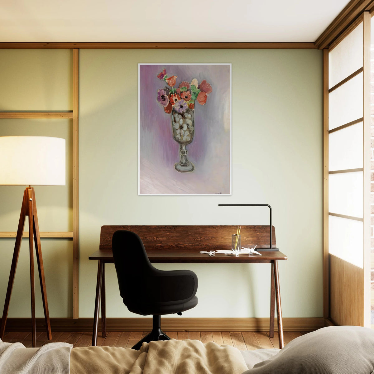 BOUQUET OF ANEMONES 1918 Framed Poster | Henri Matisse Framed Prints Wall Art | Henri Matisse Print