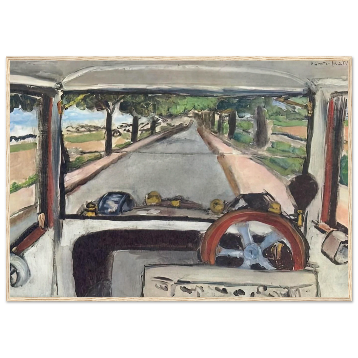 THE WINDSHIELD 1917 0 Framed Poster | Henri Matisse Framed Prints Wall Art | Henri Matisse Print
