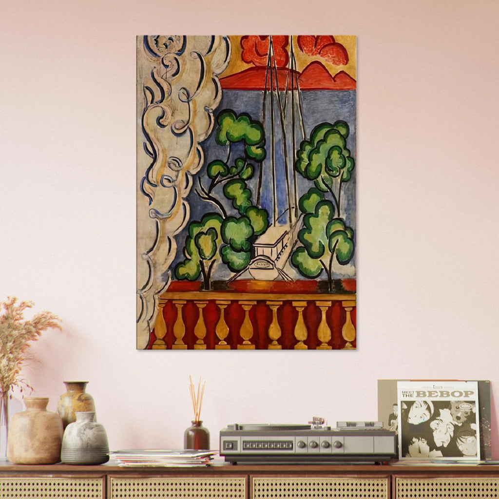 BOUQUET OF DAHLIAS AND WHITE BOOK 1923 Canvas | Henri Matisse Canvas | Henri Matisse Print
