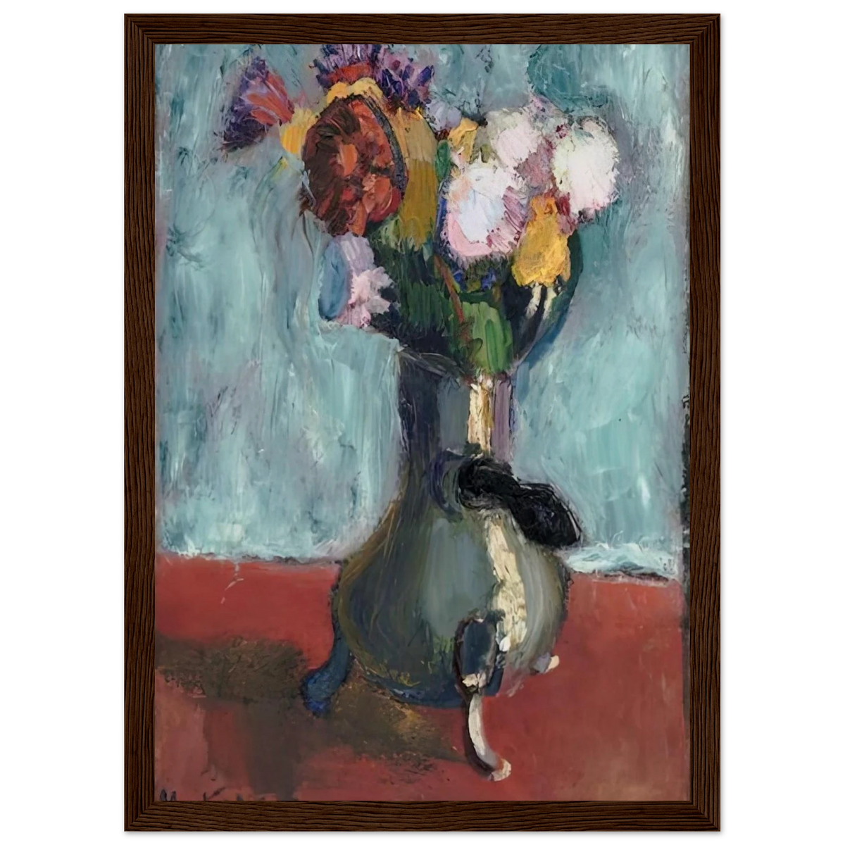 BOUQUET OF FLOWERS IN CHOCOLATE 1902 Framed Poster | Henri Matisse Framed Prints Wall Art | Henri Matisse Print