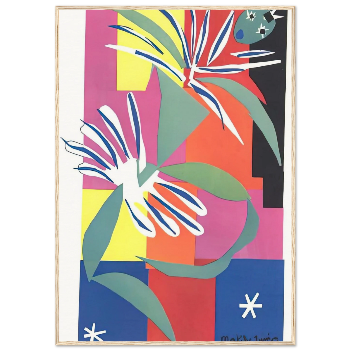 CREOLE DANCER Framed Poster | Henri Matisse Framed Prints Wall Art | Henri Matisse Print