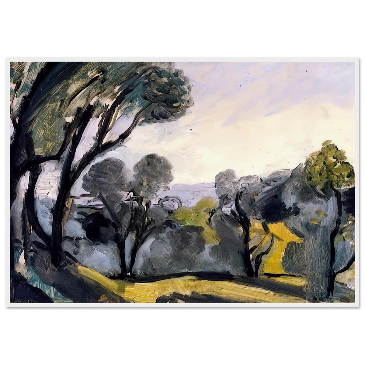 LANDSCAPE WITH OLIVE TREES 1918 Framed Poster | Henri Matisse Framed Prints Wall Art | Henri Matisse Print