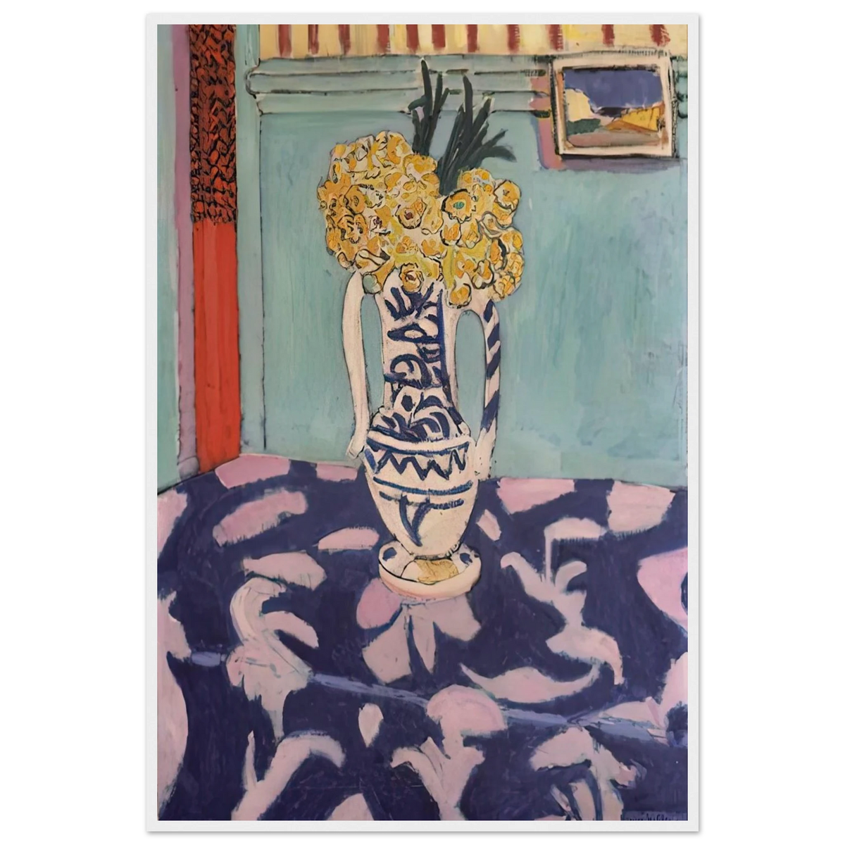 LES COUCOUS TAPIS BLEU ET ROSE 1911 Framed Poster | Henri Matisse Framed Prints Wall Art | Henri Matisse Print