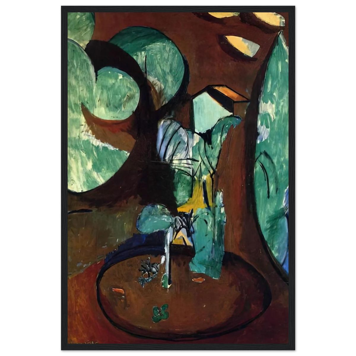 GARDEN AT ISSY Framed Poster | Henri Matisse Framed Prints Wall Art | Henri Matisse Print
