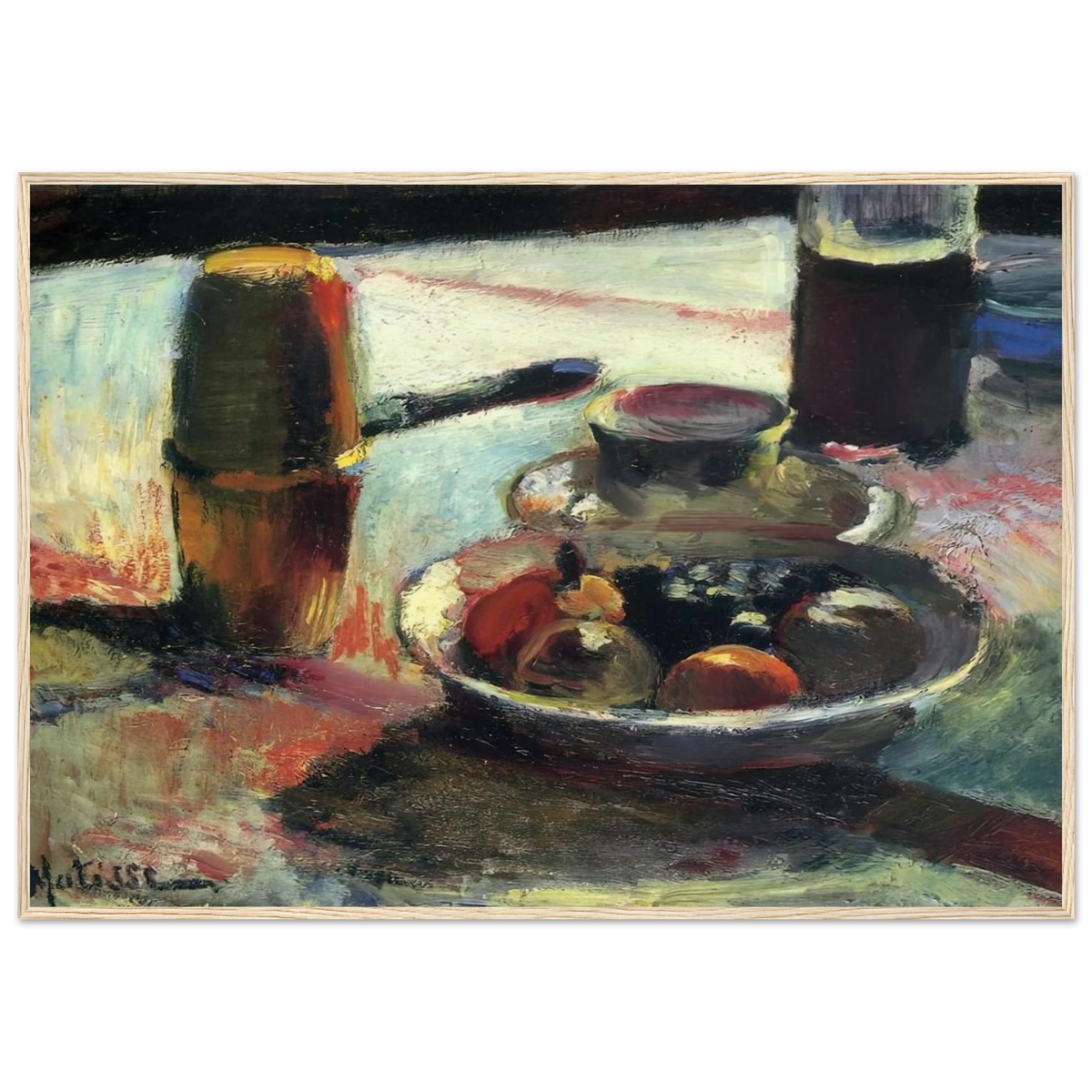 FRUIT AND COFFEE POT Framed Poster | Henri Matisse Framed Prints Wall Art | Henri Matisse Print