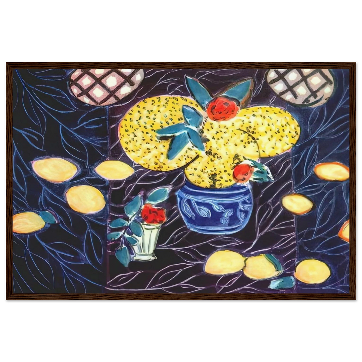 LEMONS AND MIMOSA 1944 Framed Poster | Henri Matisse Framed Prints Wall Art | Henri Matisse Print