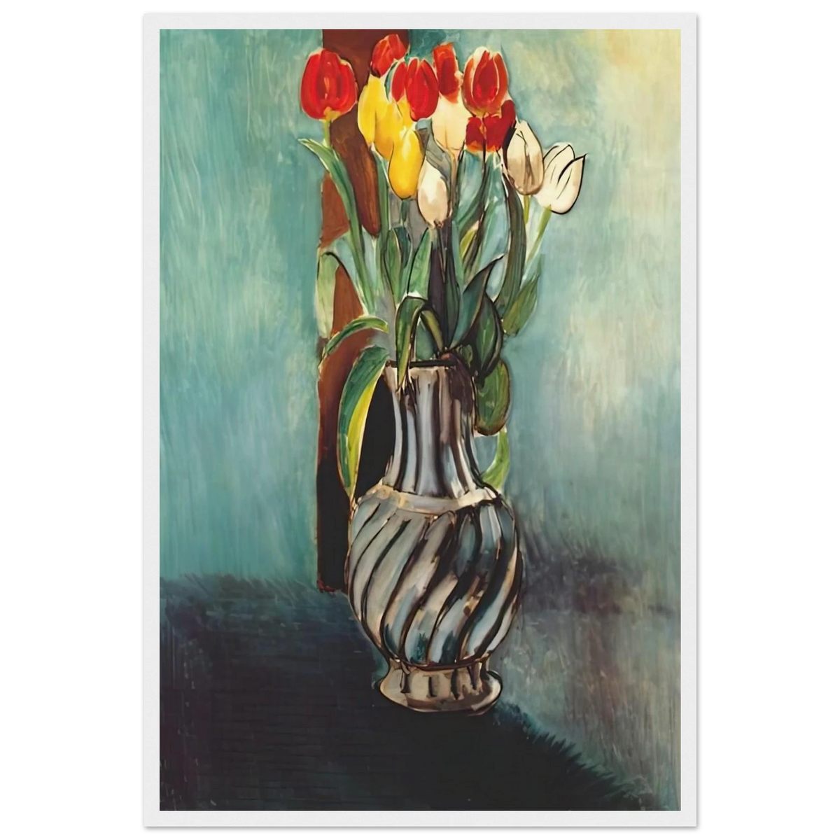 ME MYSELF STENDHAL VASE OF TULIPS 1914 Framed Poster | Henri Matisse Framed Prints Wall Art | Henri Matisse Print
