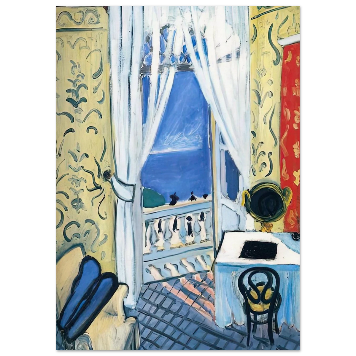 INTERIOR WITH A VIOLIN CASE 1919 Poster | Henri Matisse Poster | Henri Matisse Print