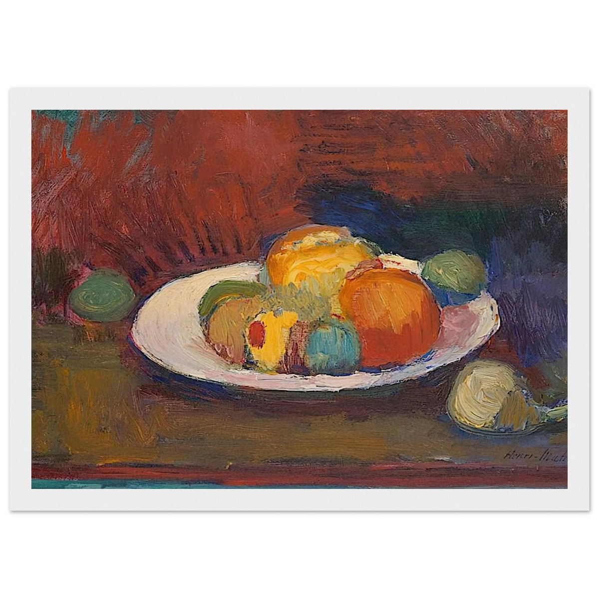 ASSIETTE DE FRUITS FRUIT DISH 1902 Framed Poster | Henri Matisse Framed Prints Wall Art | Henri Matisse Print