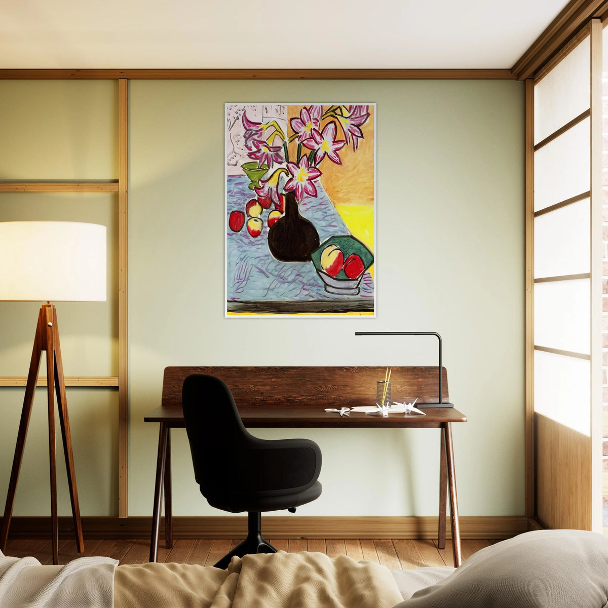 VASE OF AMARYLLIS 1941 Framed Poster | Henri Matisse Framed Prints Wall Art | Henri Matisse Print