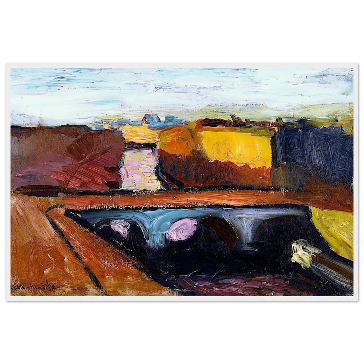 VIEW OF THE SEINE THE PONT SAINT MICHEL 1904 Framed Poster | Henri Matisse Framed Prints Wall Art | Henri Matisse Print