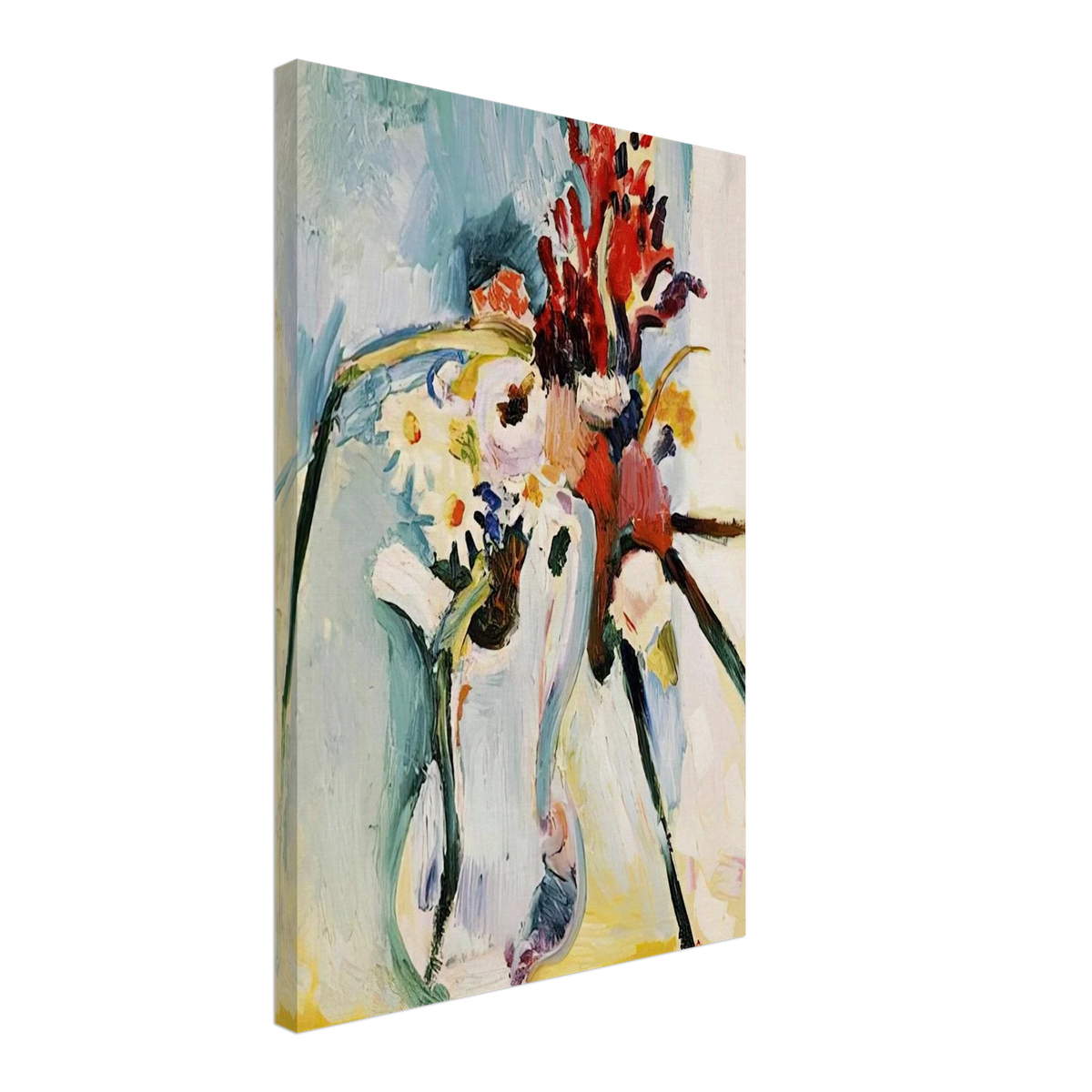 FLOWERS IN A PITCHER 1908 Canvas | Henri Matisse Canvas | Henri Matisse Print
