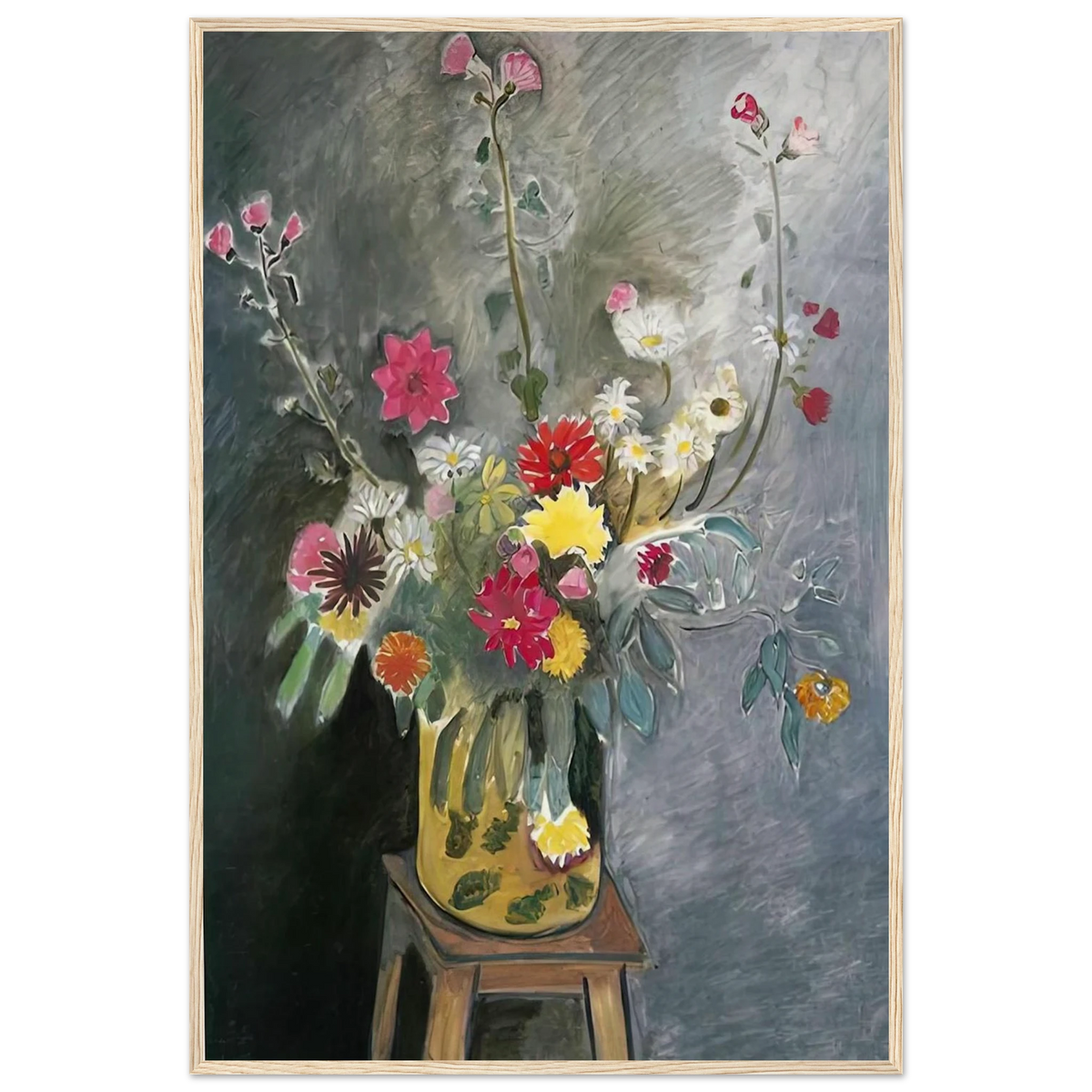 BOUQUET OF MIXED FLOWERS 1917 Framed Poster | Henri Matisse Framed Prints Wall Art | Henri Matisse Print