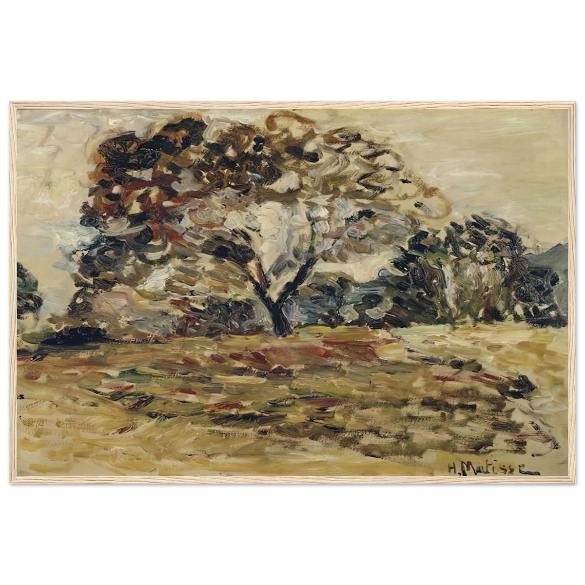 LANDSCAPE OF CORSICA 1 Framed Poster | Henri Matisse Framed Prints Wall Art | Henri Matisse Print