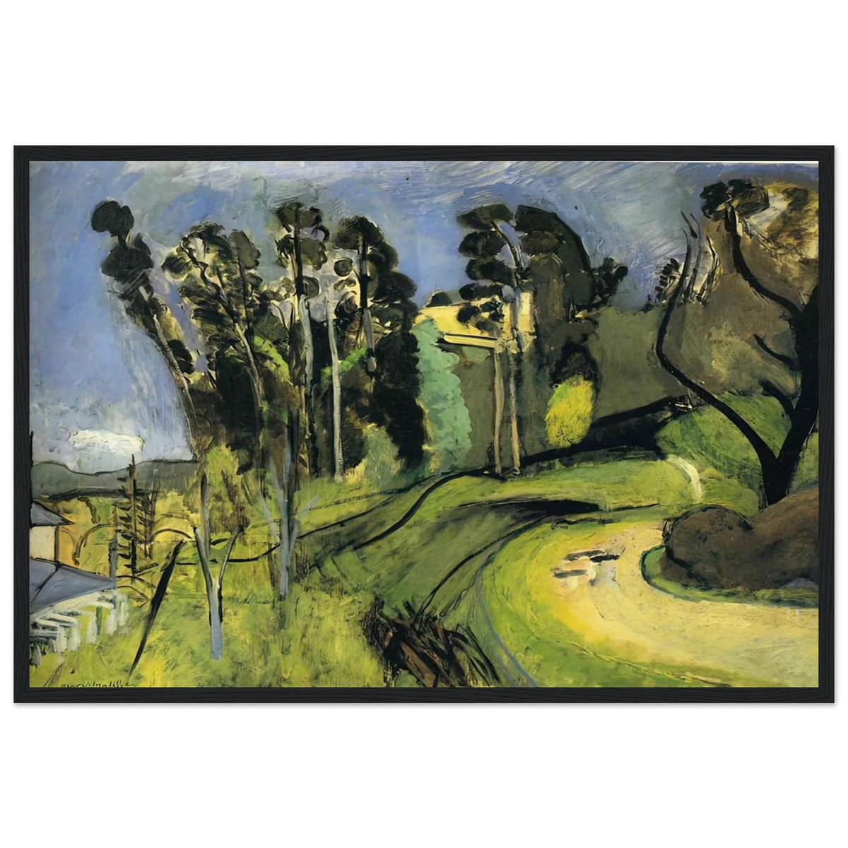 MONTALBAN LANDSCAPE 1918 Framed Poster | Henri Matisse Framed Prints Wall Art | Henri Matisse Print