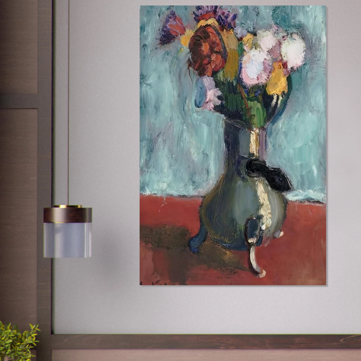 BOUQUET OF FLOWERS IN CHOCOLATE 1902 Poster | Henri Matisse Poster | Henri Matisse Print