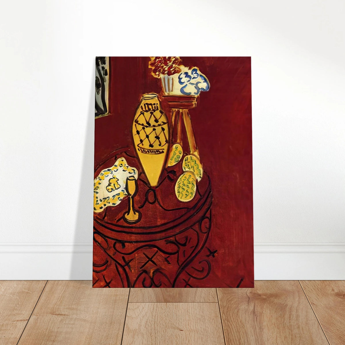 INTERIOR IN VENETIAN RED 1946 Canvas | Henri Matisse Canvas | Henri Matisse Print