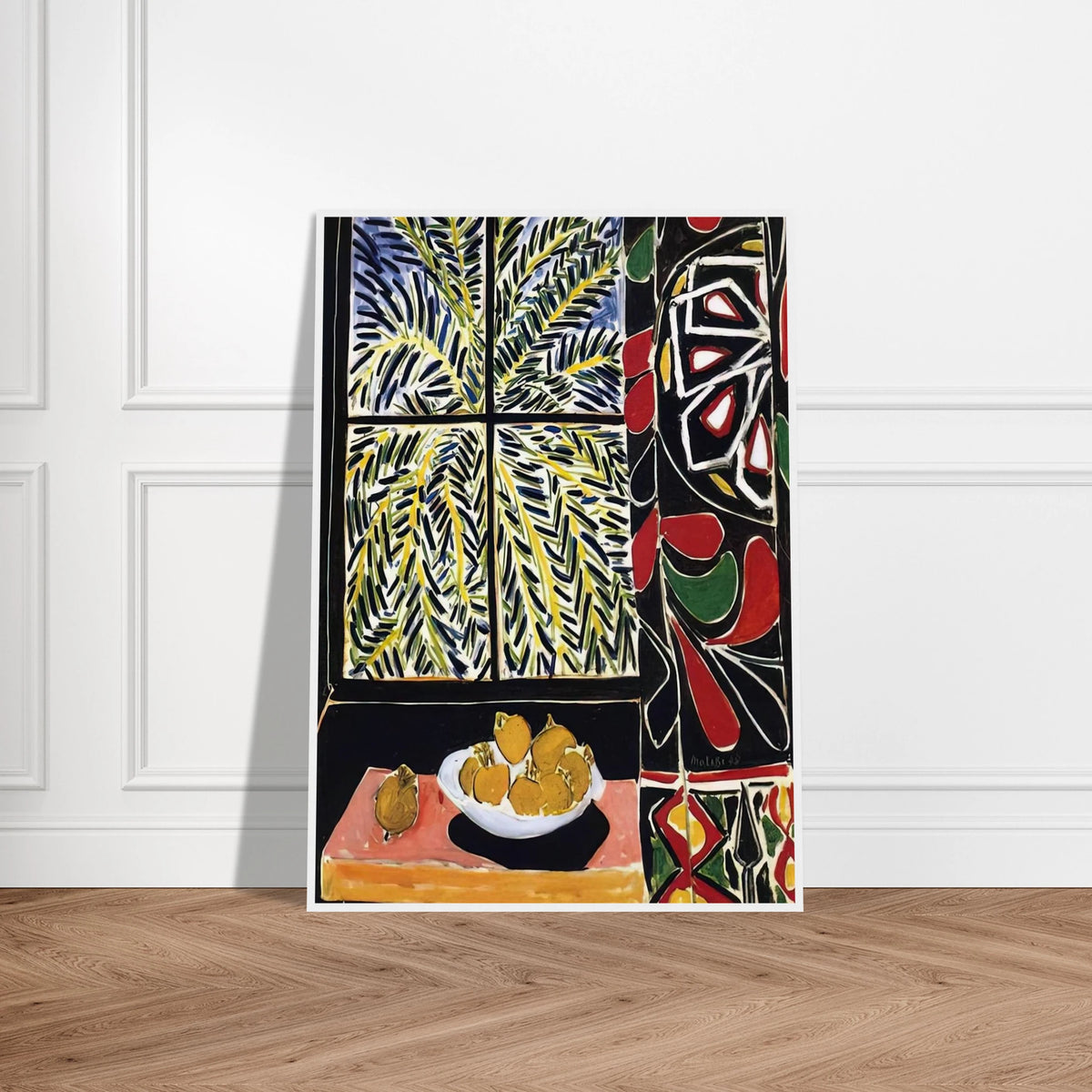 INTERIOR WITH EGYPTIAN CURTAIN 1948 Framed Poster | Henri Matisse Framed Prints Wall Art | Henri Matisse Print