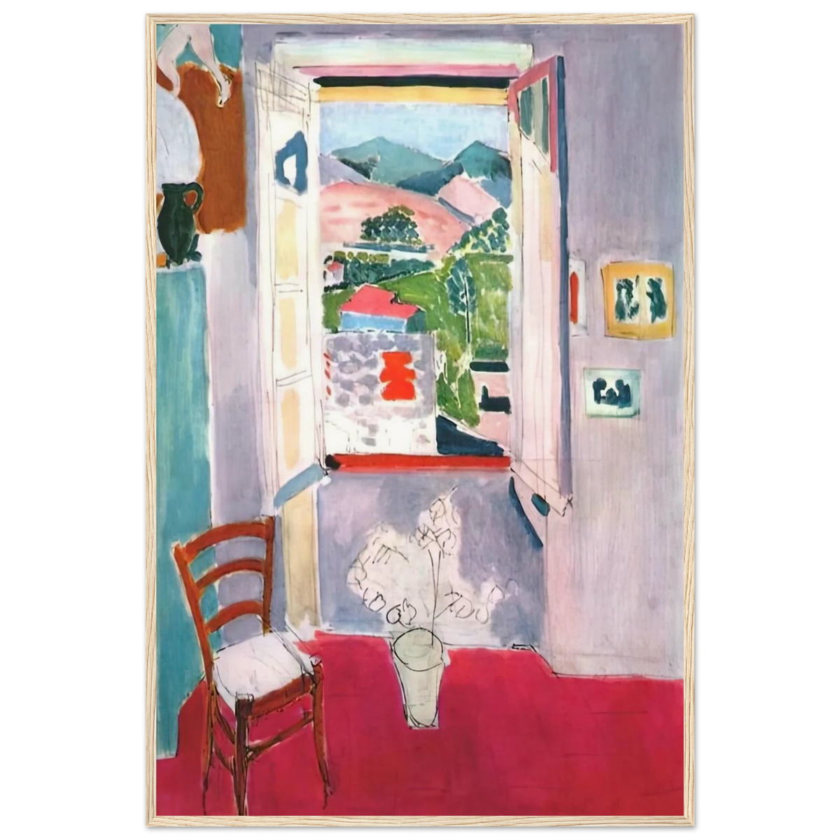 OPEN WINDOW AT COLLIOURE 1910 Framed Poster | Henri Matisse Framed Prints Wall Art | Henri Matisse Print