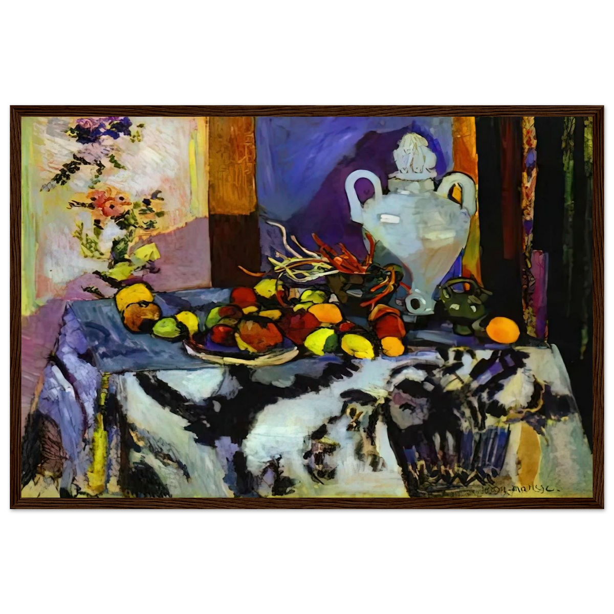 BLUE STILL LIFE Framed Poster | Henri Matisse Framed Prints Wall Art | Henri Matisse Print