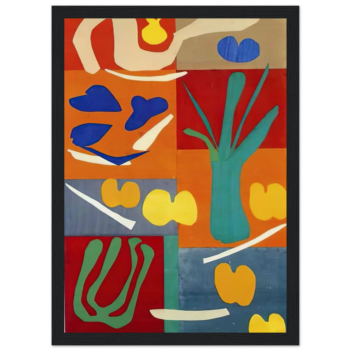 VEGETABLES 1952 Framed Poster | Henri Matisse Framed Prints Wall Art | Henri Matisse Print