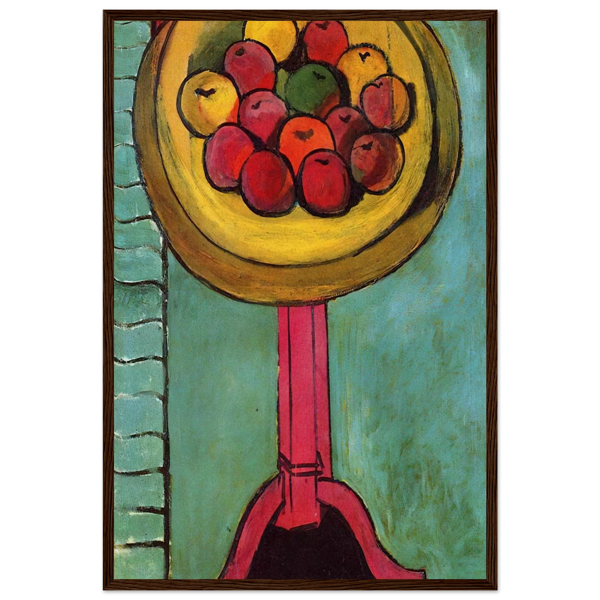 APPLES ON A TABLE GREEN BACKGROUND 1916 Framed Poster | Henri Matisse Framed Prints Wall Art | Henri Matisse Print