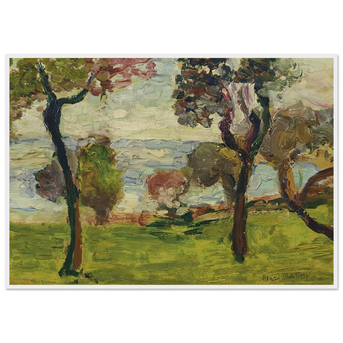 PAYSAGE 1898 Framed Poster | Henri Matisse Framed Prints Wall Art | Henri Matisse Print