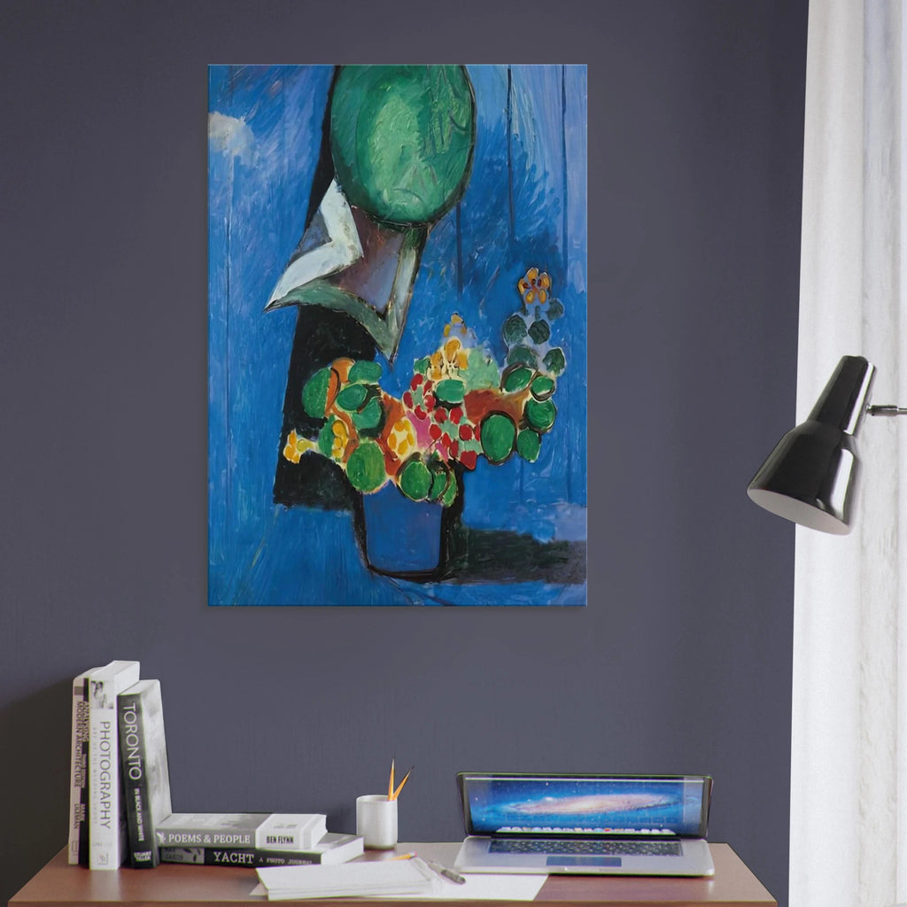 FLOWERS AND CERAMIC PLATE 1913 Canvas | Henri Matisse Canvas | Henri Matisse Print