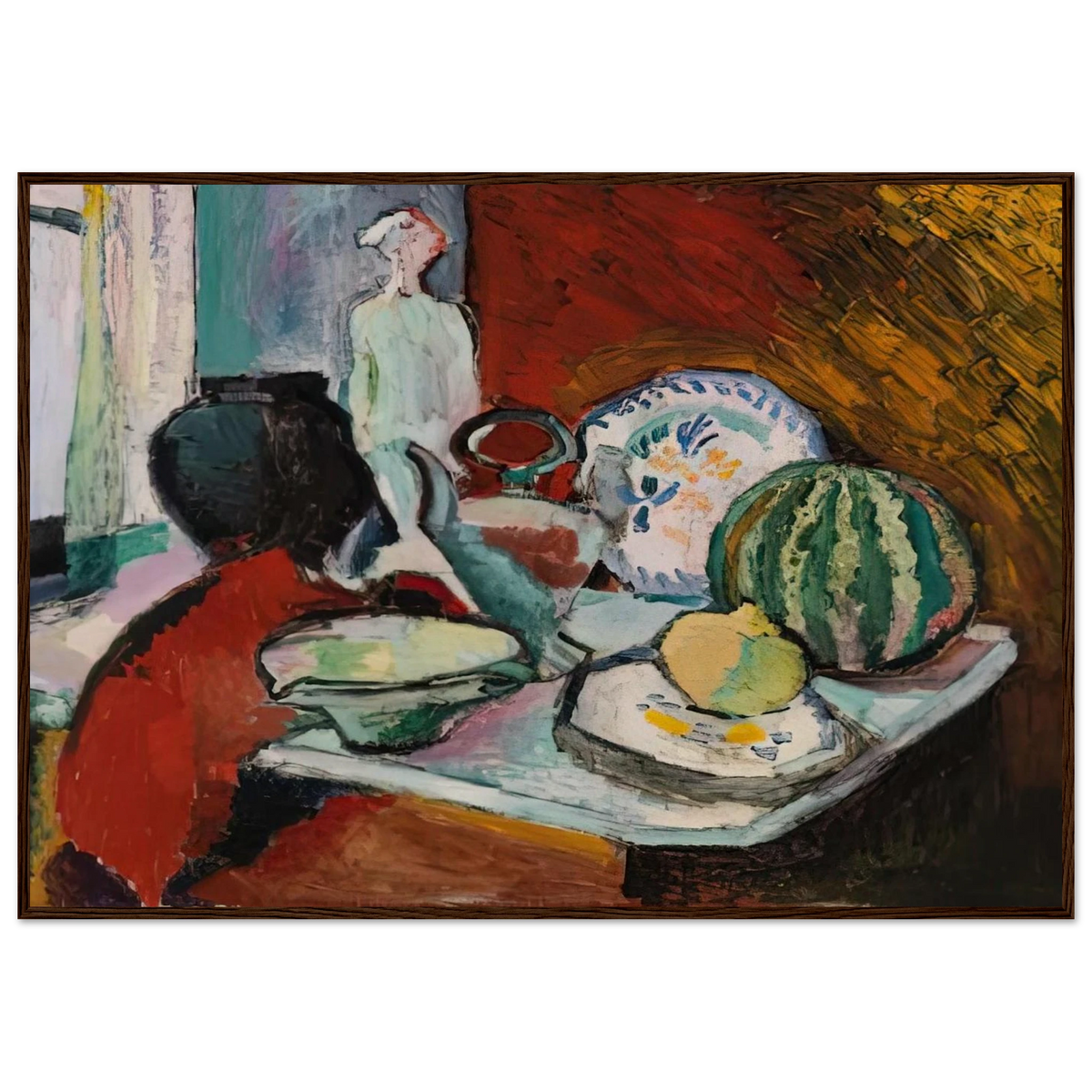 DISHES AND MELON 1907 Framed Poster | Henri Matisse Framed Prints Wall Art | Henri Matisse Print