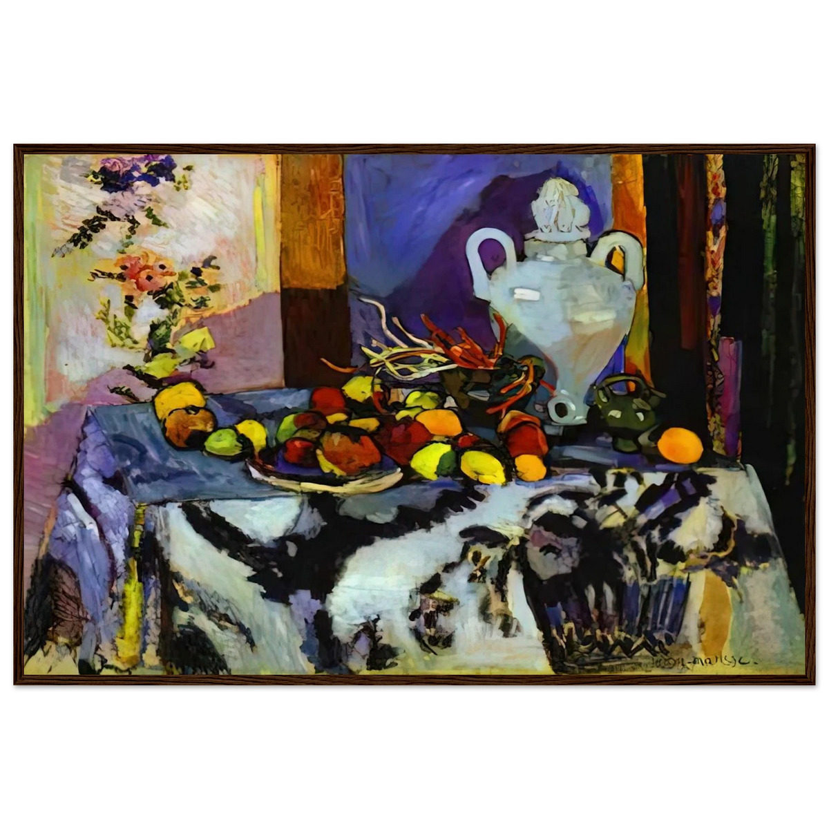 BLUE STILL LIFE Framed Poster | Henri Matisse Framed Prints Wall Art | Henri Matisse Print