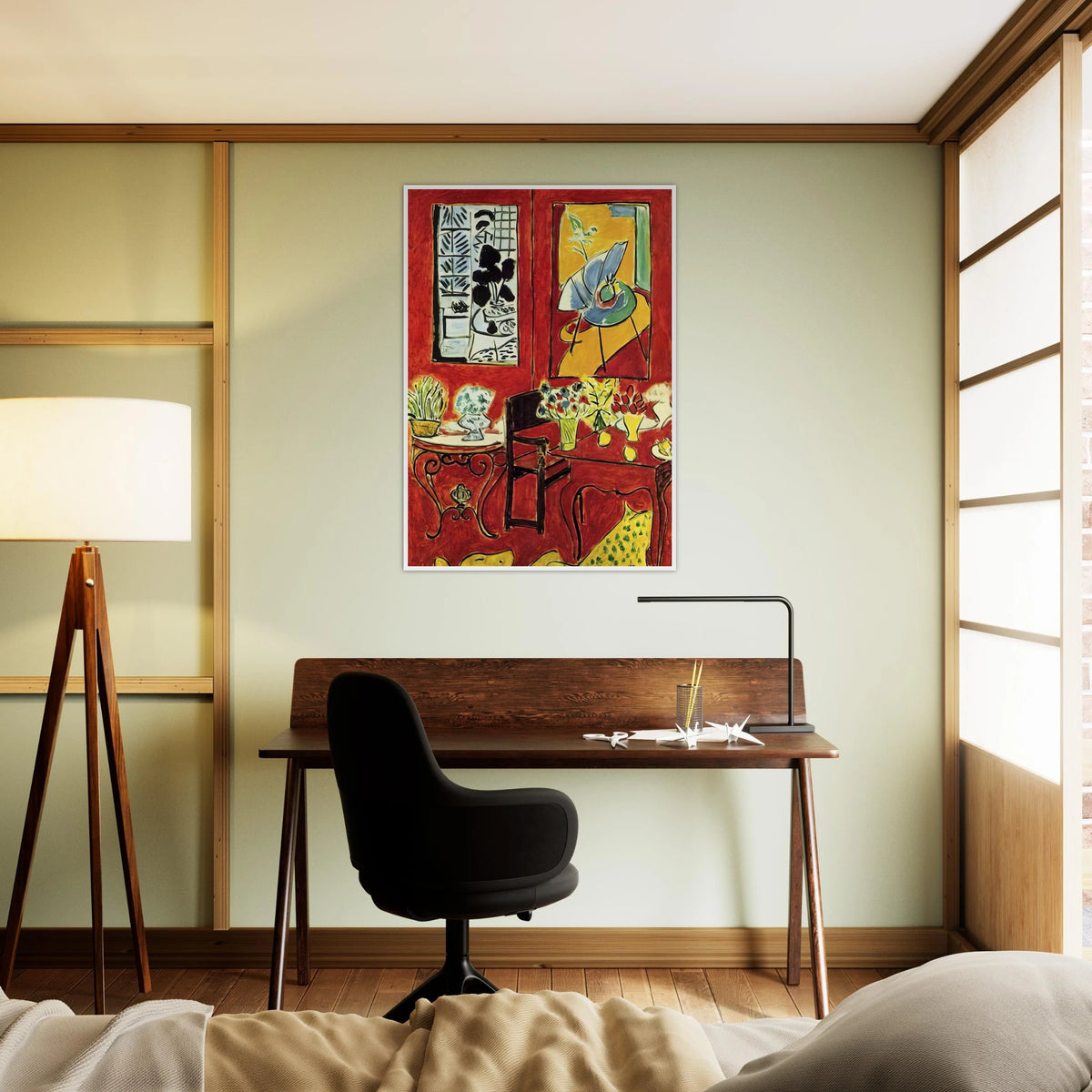 LARGE RED INTERIOR 1948 Framed Poster | Henri Matisse Framed Prints Wall Art | Henri Matisse Print