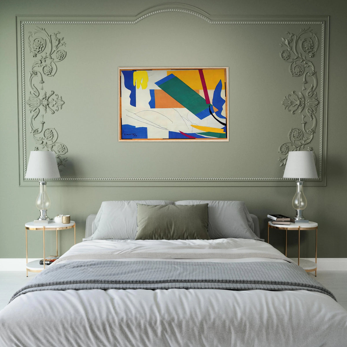 MEMORY OF OCEANIA Framed Poster | Henri Matisse Framed Prints Wall Art | Henri Matisse Print