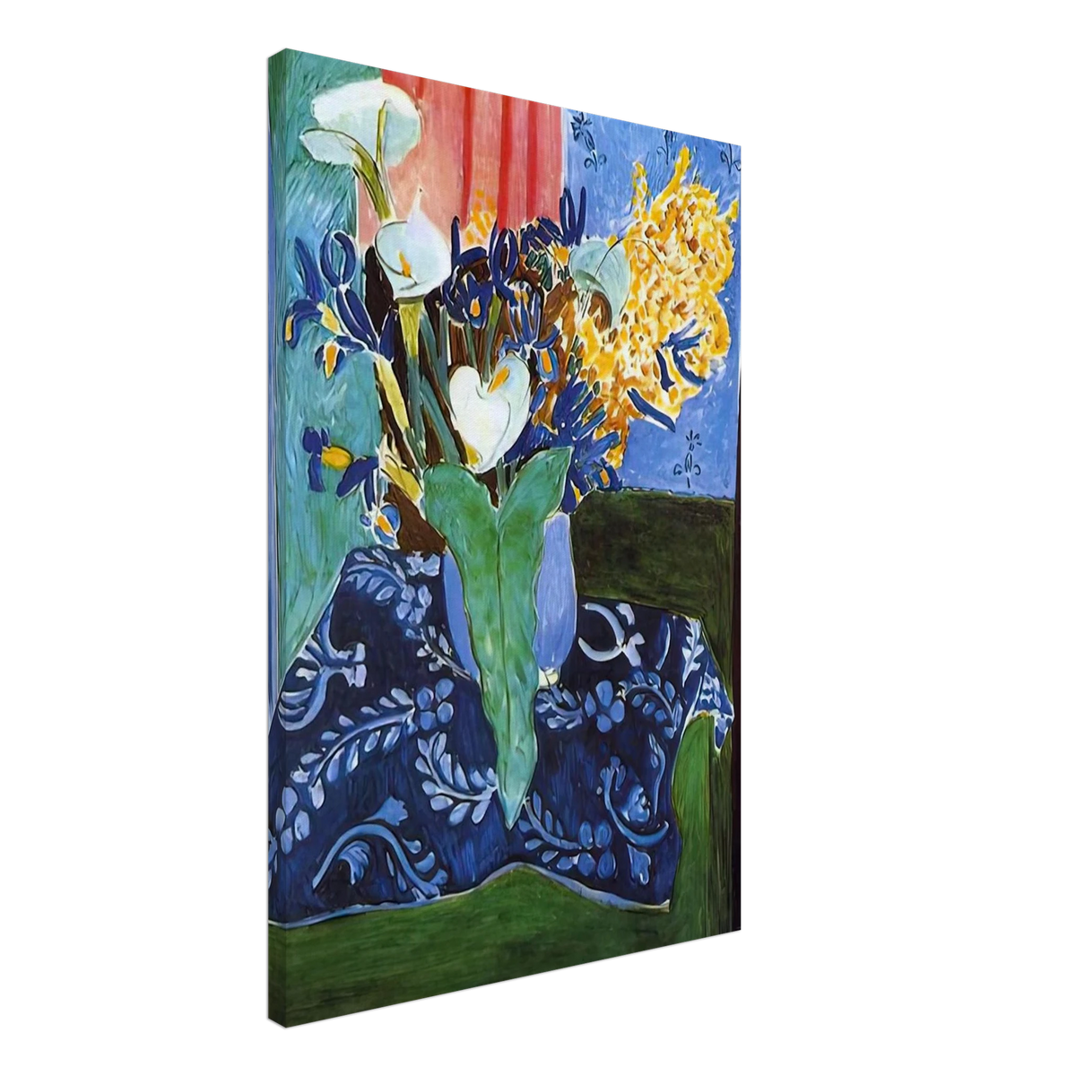 CALLA LILIES IRISES AND MIMOSAS 1913 Canvas | Henri Matisse Canvas | Henri Matisse Print
