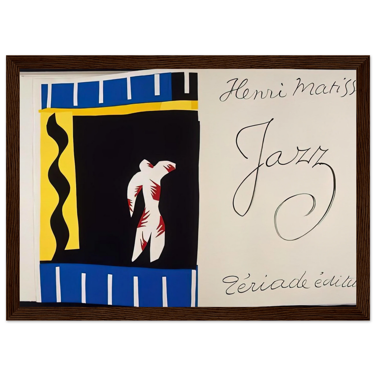 JAZZ BOOK 1947 Framed Poster | Henri Matisse Framed Prints Wall Art | Henri Matisse Print