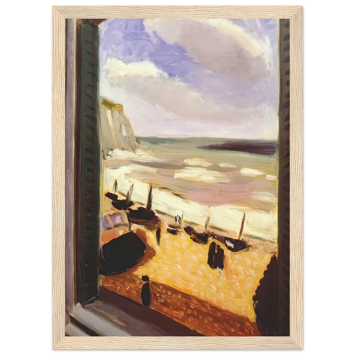 OPEN WINDOW AT ETRETAT 1921 Framed Poster | Henri Matisse Framed Prints Wall Art | Henri Matisse Print