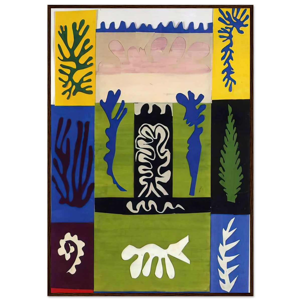 CUT OUTS 5 Framed Poster | Henri Matisse Framed Prints Wall Art | Henri Matisse Print