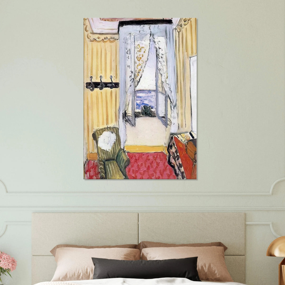 MY ROOM AT THE BEAU RIVAGE 1918 Canvas | Henri Matisse Canvas | Henri Matisse Print