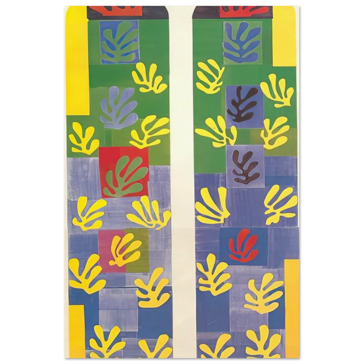 STAINED GLASS WINDOW WINDOW OF THE ABSIDE OF THE ROSARY CHAPEL 1949 Poster | Henri Matisse Poster | Henri Matisse Print