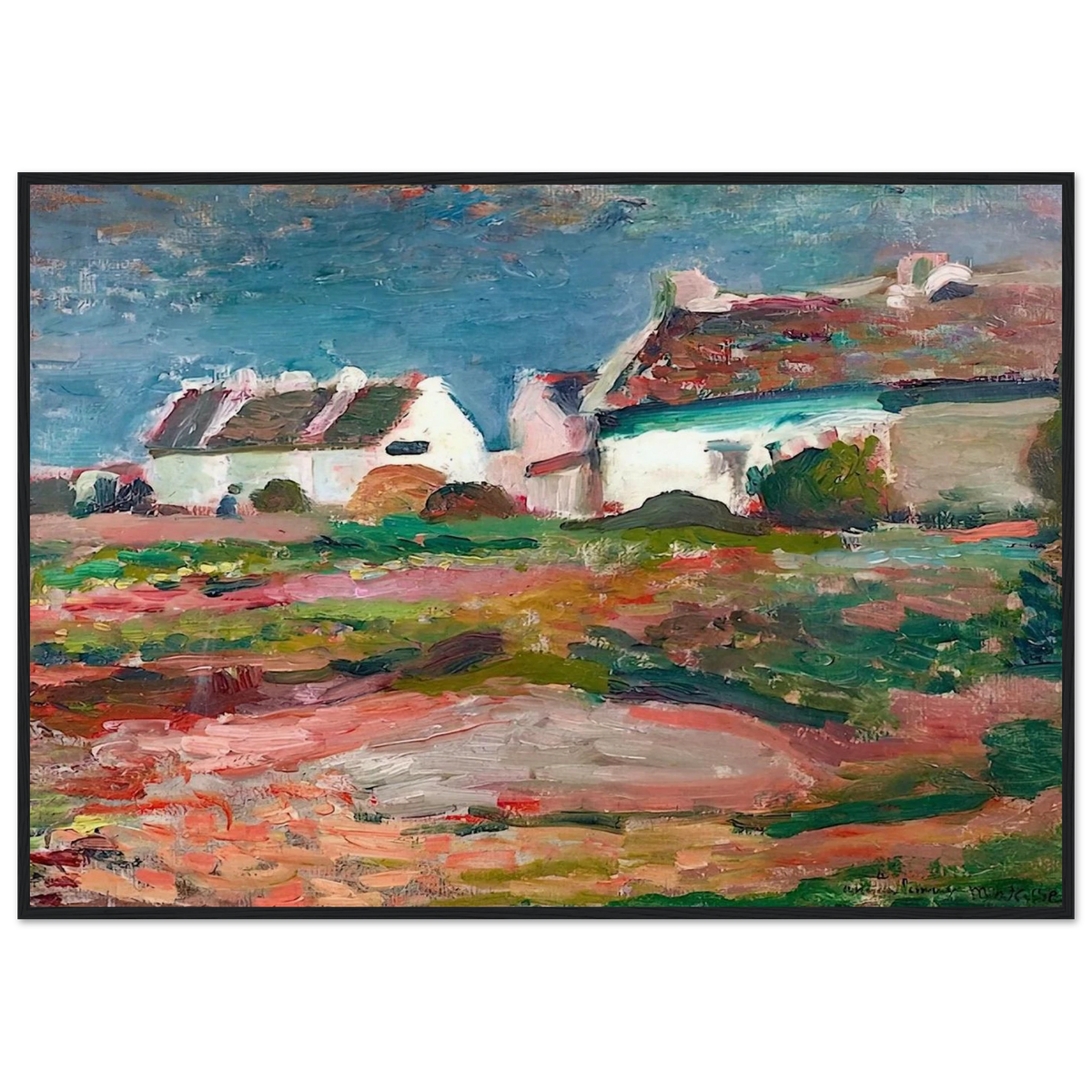 MAISONS A KERVILAHOUEN BELLE ILE 1896 Framed Poster | Henri Matisse Framed Prints Wall Art | Henri Matisse Print