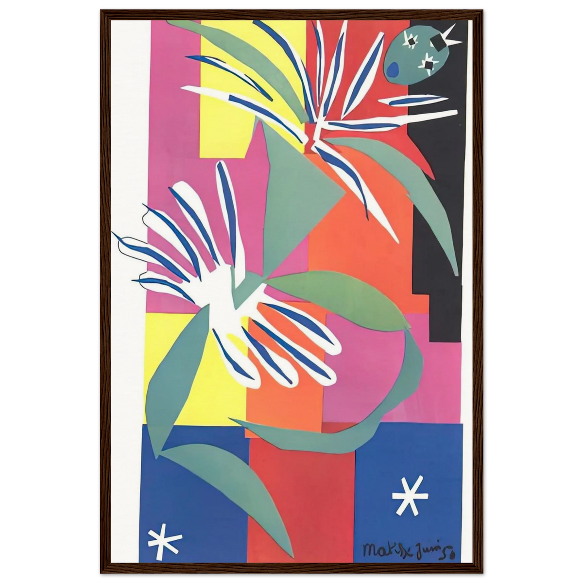 CREOLE DANCER Framed Poster | Henri Matisse Framed Prints Wall Art | Henri Matisse Print