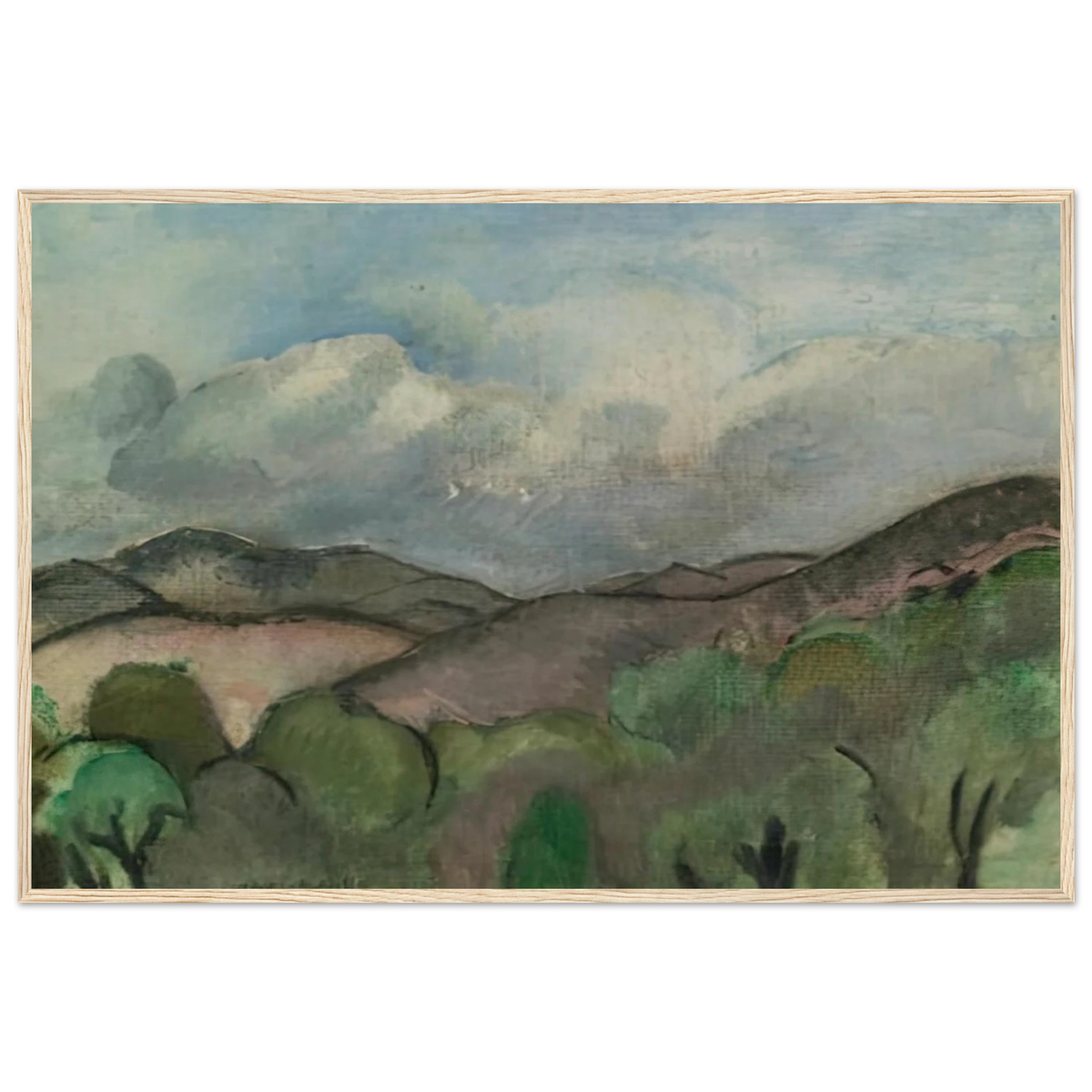LE MONT CHAUVE A NICE 1918 Framed Poster | Henri Matisse Framed Prints Wall Art | Henri Matisse Print