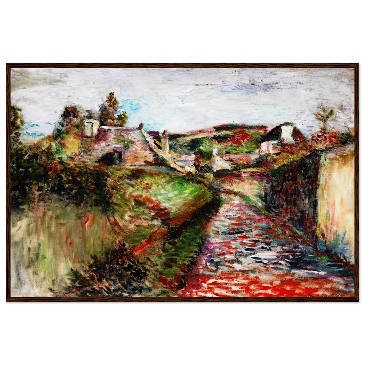 VIEW OF BELLE ILE 1897 Framed Poster | Henri Matisse Framed Prints Wall Art | Henri Matisse Print