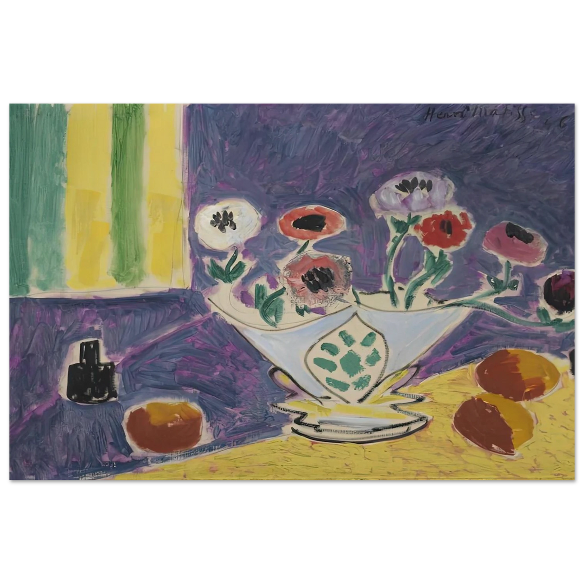 VASE D ANEMONES 1946 Poster | Henri Matisse Poster | Henri Matisse Print