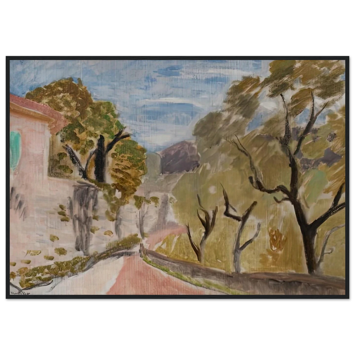 PAYSAGE OU RUE DANS LE MIDI 1918 Framed Poster | Henri Matisse Framed Prints Wall Art | Henri Matisse Print