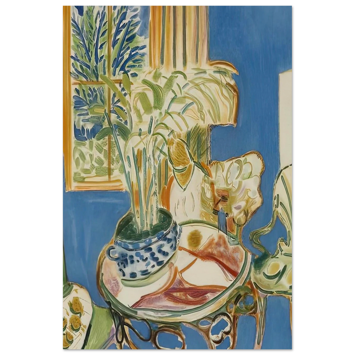 BLUE INTERIOR 1947 Poster | Henri Matisse Poster | Henri Matisse Print