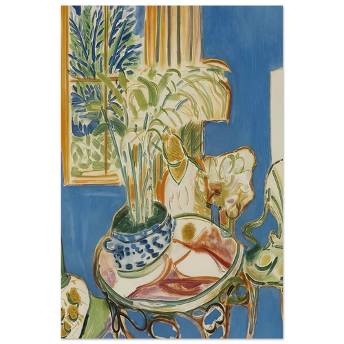 BLUE INTERIOR 1947 Poster | Henri Matisse Poster | Henri Matisse Print