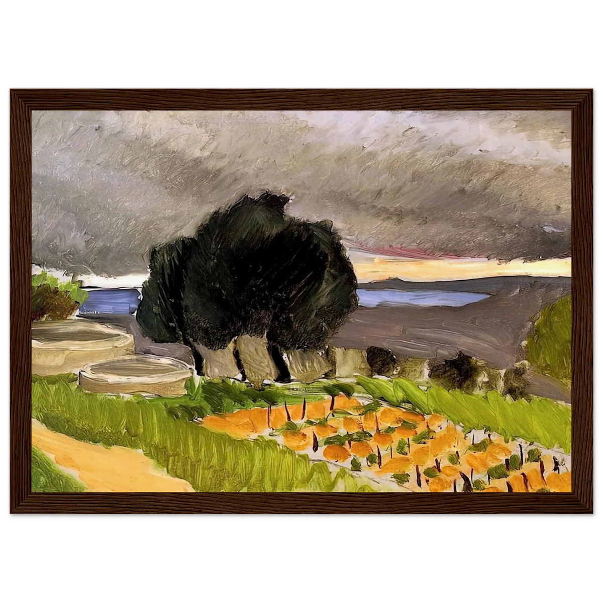LANDSCAPE OF THE MIDI BEFORE THE STORM 1921 Framed Poster | Henri Matisse Framed Prints Wall Art | Henri Matisse Print