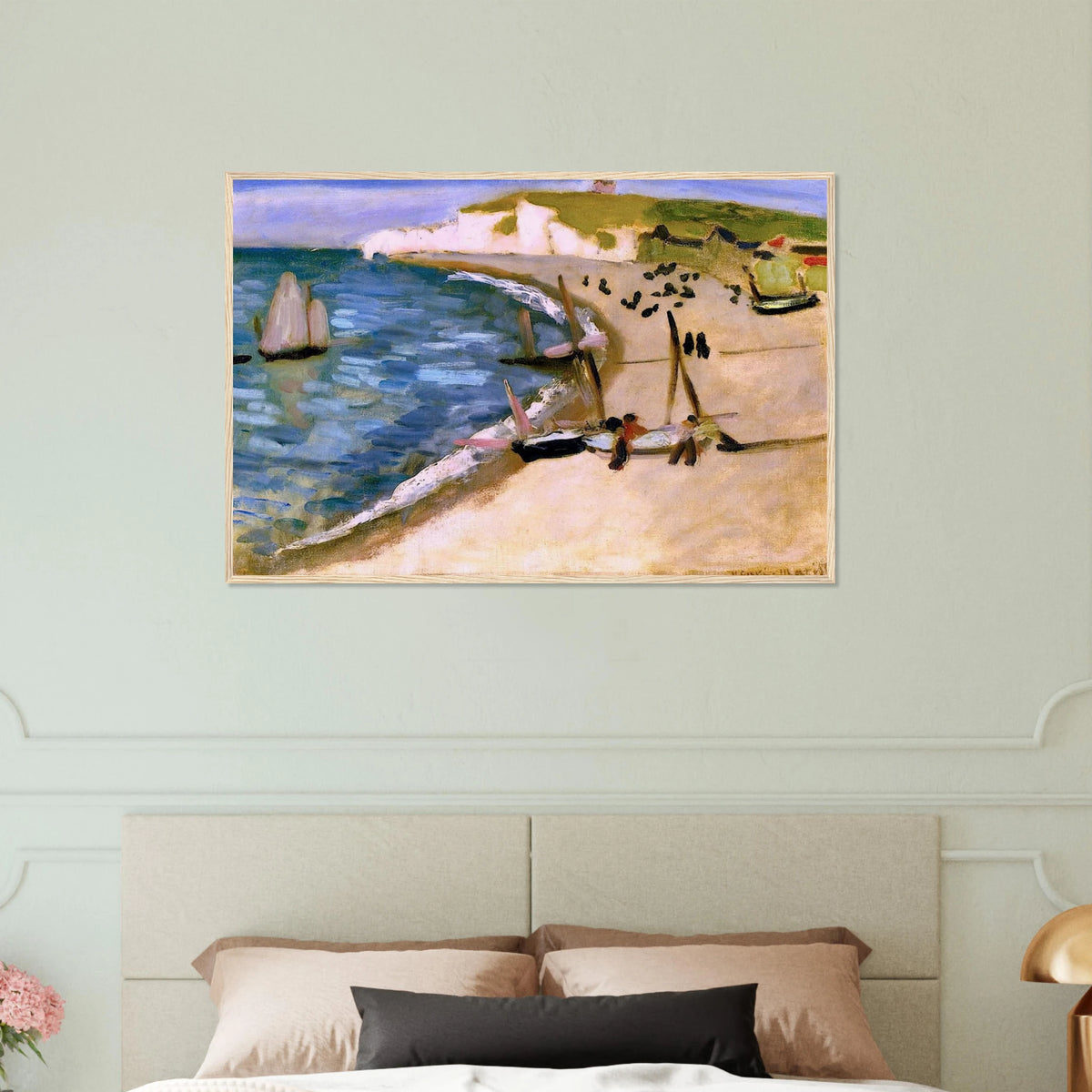 AHT AMONT CLIFFS AT ETRETAT 1921 Framed Poster | Henri Matisse Framed Prints Wall Art | Henri Matisse Print
