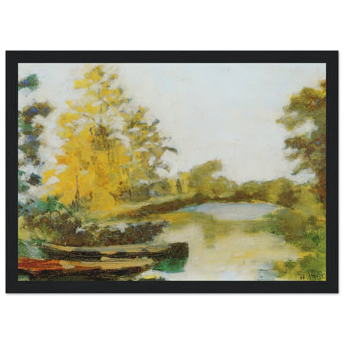 BANKS OF THE CANAL 1903 Framed Poster | Henri Matisse Framed Prints Wall Art | Henri Matisse Print
